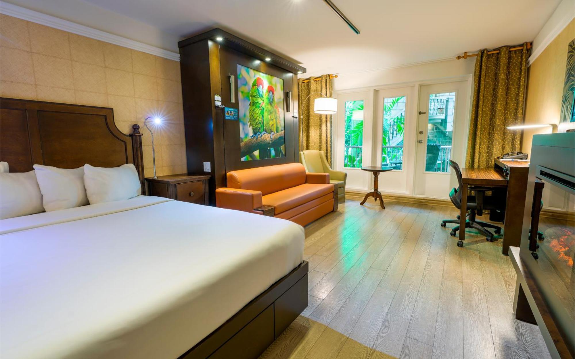 Chambre avec 2 Lits Queen-Size et Terrasse