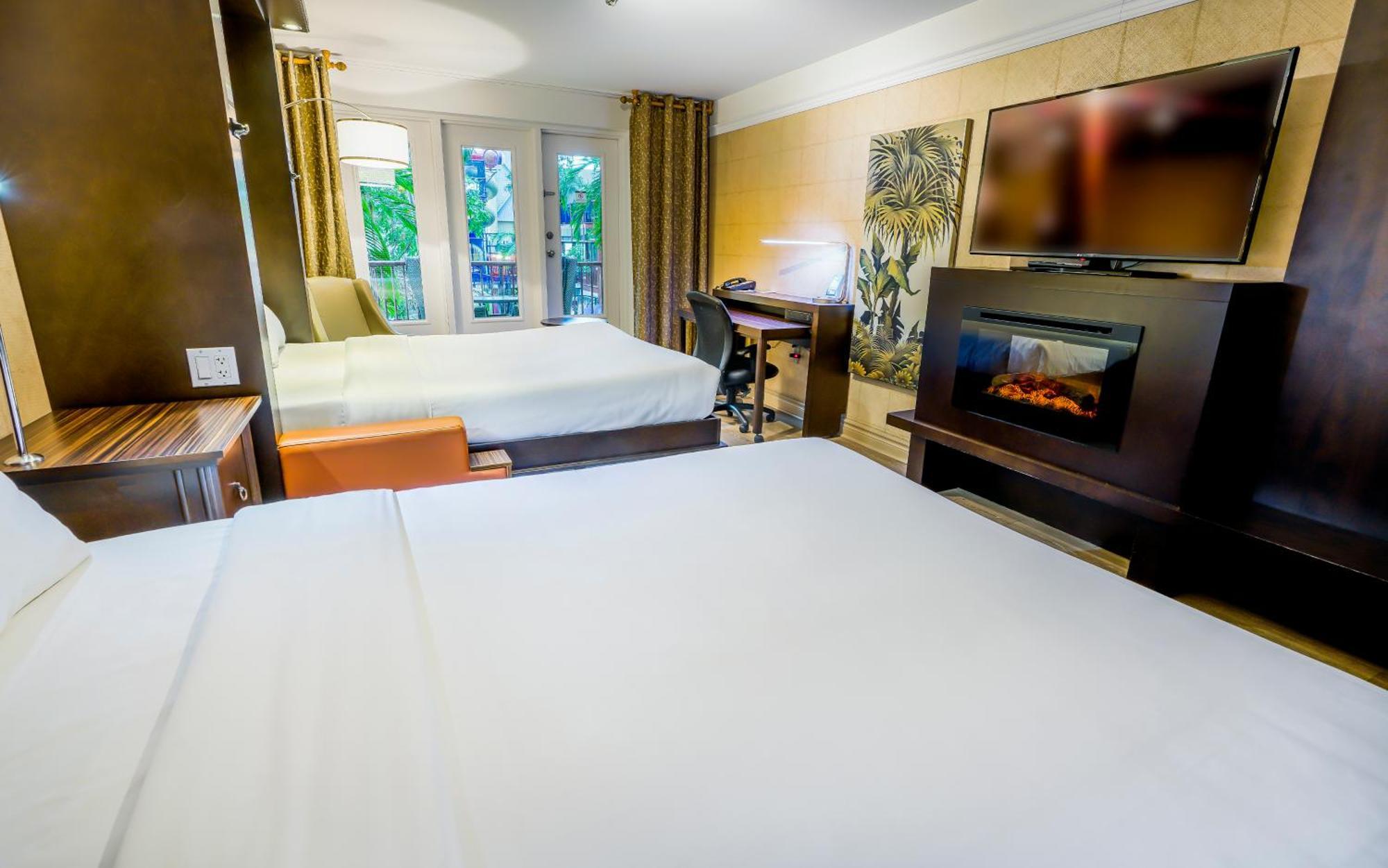 Chambre avec 2 Lits Queen-Size - Vue sur Jardin